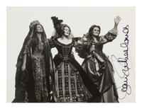 [20TH-CENTURY OPERA SINGERS]. A group of 6 signed photographs of opera singers from the 1950s-1960s, comprising images of: