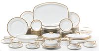 A Partial Set of Austrian Porcelain Dinnerware, Carlsbad Diameter of dinner plates 9 5/8 inches. — 20TH CENTURY