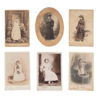 [EARLY PHOTOGRAPHY - PORTRAITURE]. A group of portraits of women, comprising: