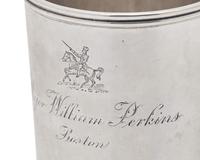 A Federal Silver Julep Cup Made for Major William Perkins (1742-1802) of Boston, Massachusetts