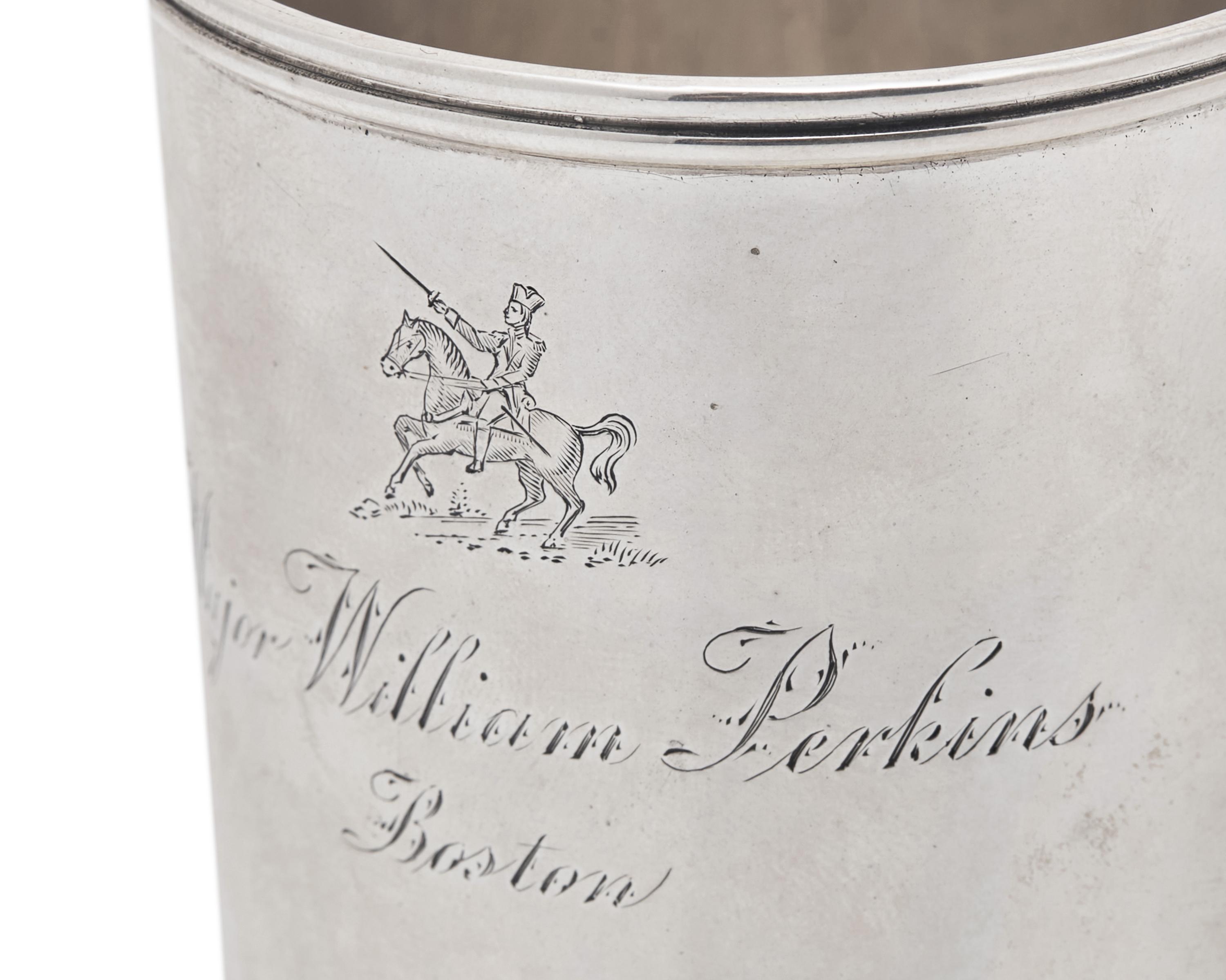 A Federal Silver Julep Cup Made for Major William Perkins (1742-1802) of Boston, Massachusetts