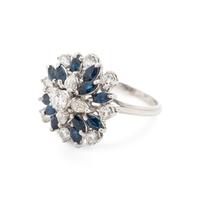 SAPPHIRE AND DIAMOND RING