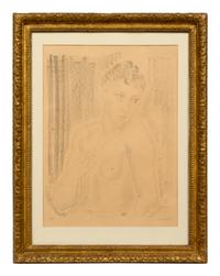 Femme nue a mi-corps