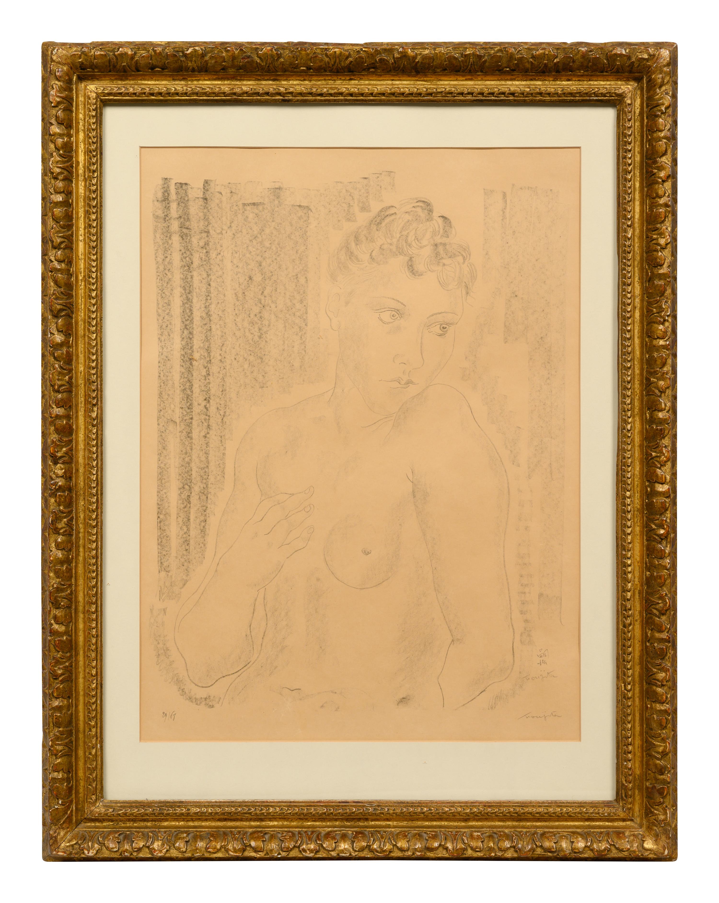 Femme nue a mi-corps