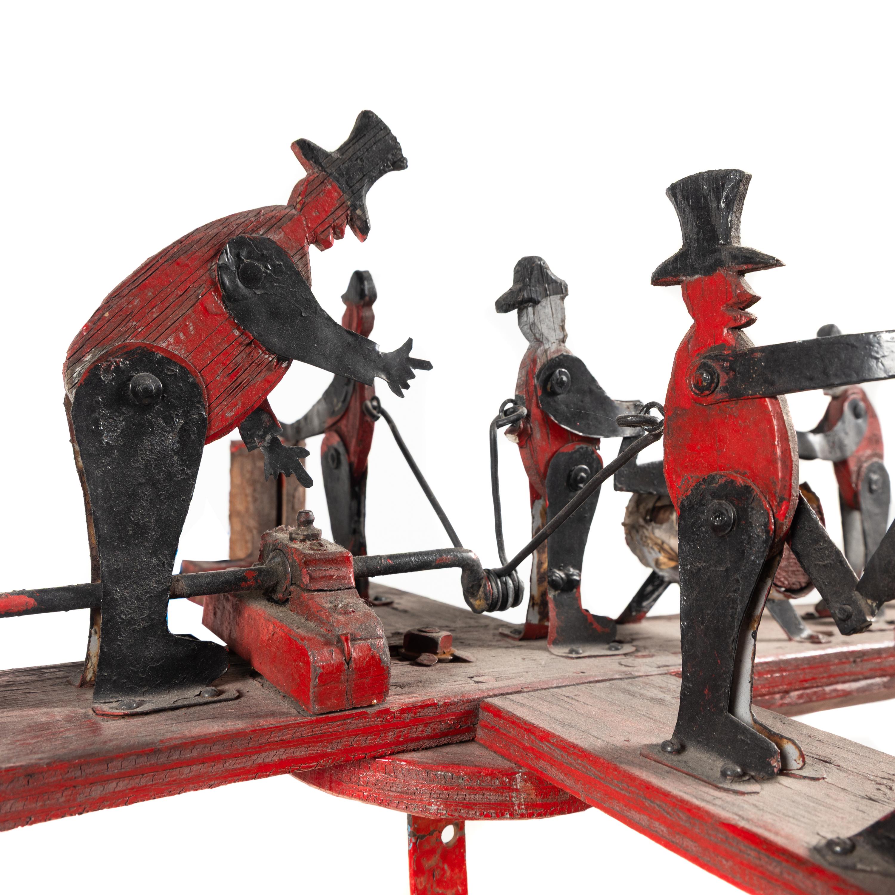 A Folk Art Polychrome Painted Whirligig