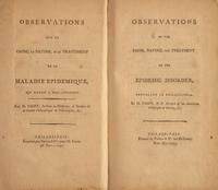 [Science & Medicine] [Yellow Feve] Nassy, D(avid de Isaac Cohen). Observations on the Cause, Nature, and Treatment of the Epidemic Disorder, Prevalent in Philadelphia