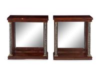 A Pair of Russian Rosewood Pier Tables