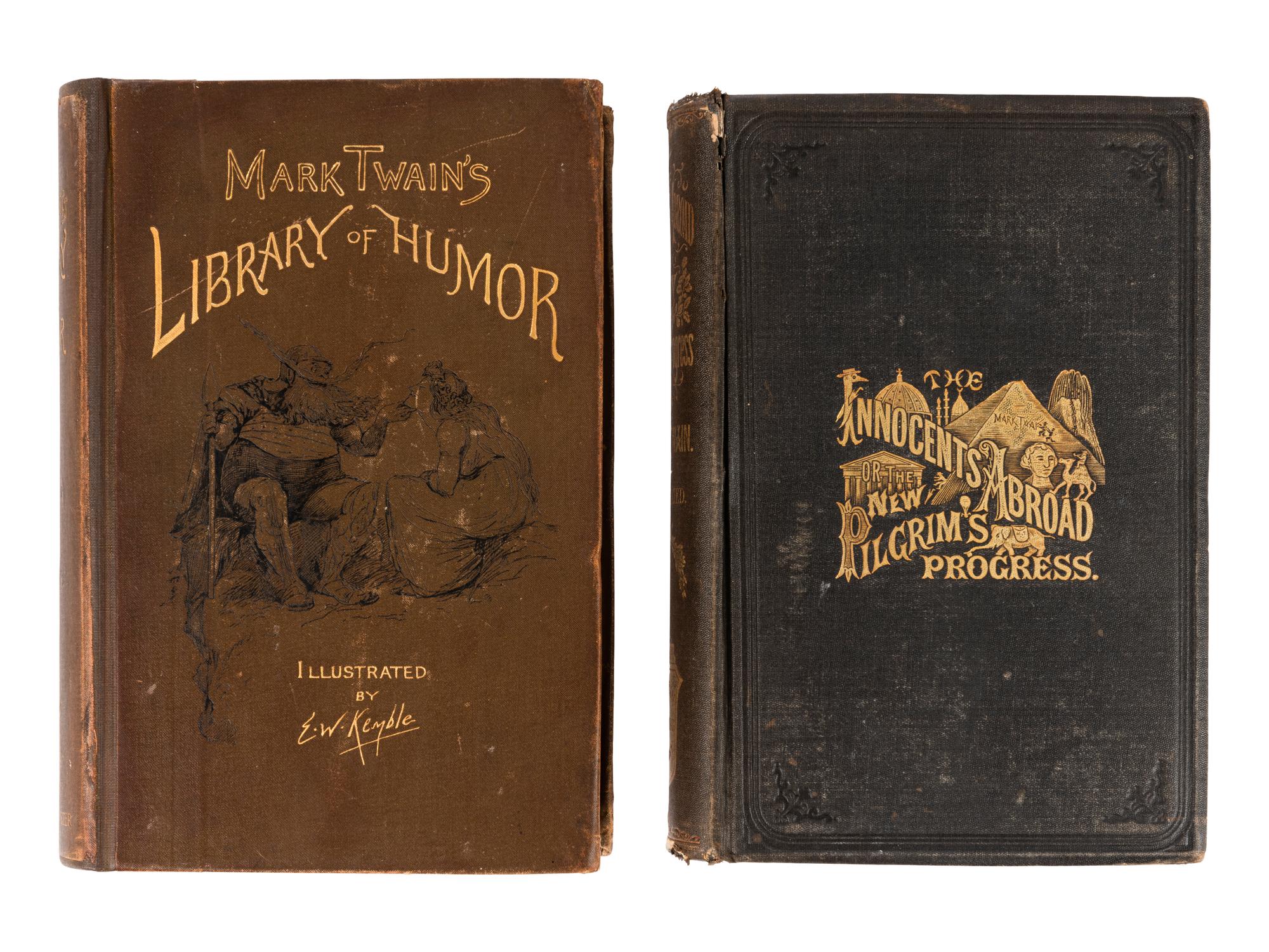 CLEMENS, Samuel ("Mark Twain") (1835-1910). A group of 4 works, comprising:
