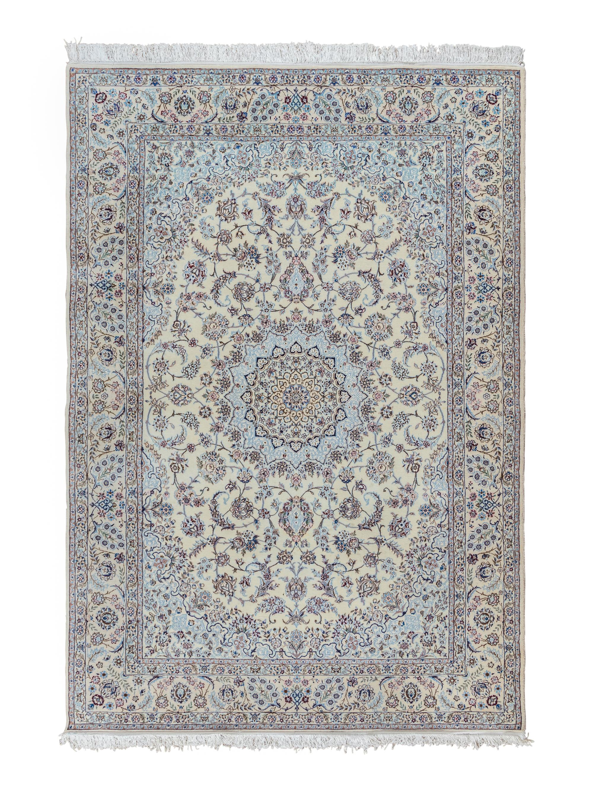 A Nain Silk Rug