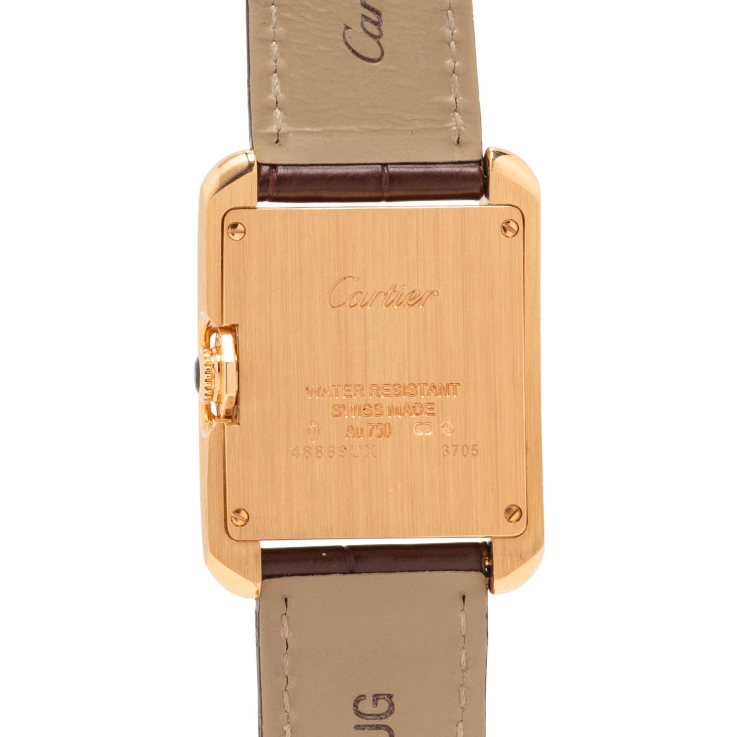 CARTIER, 18K ROSE GOLD 'TANK ANGLAISE' WATCH