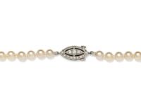 PEARL AND DIAMOND NECKLACE