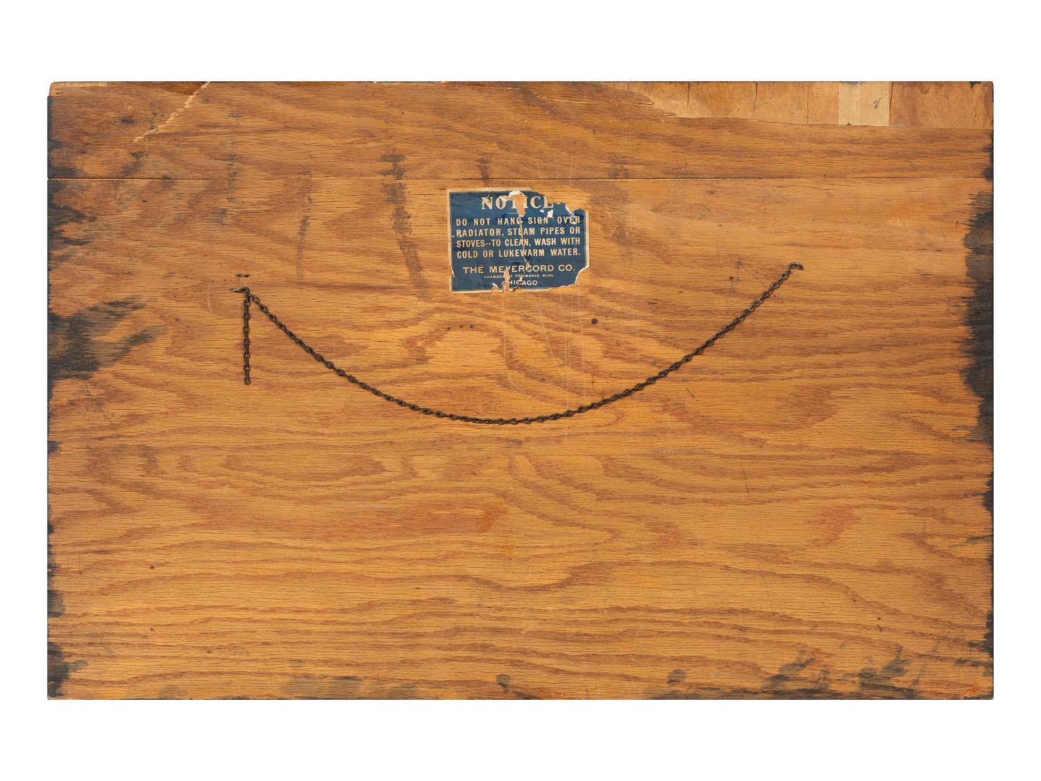 A Rare Upper Penninsula Brewing Company Wood Veneer Advertising Sign