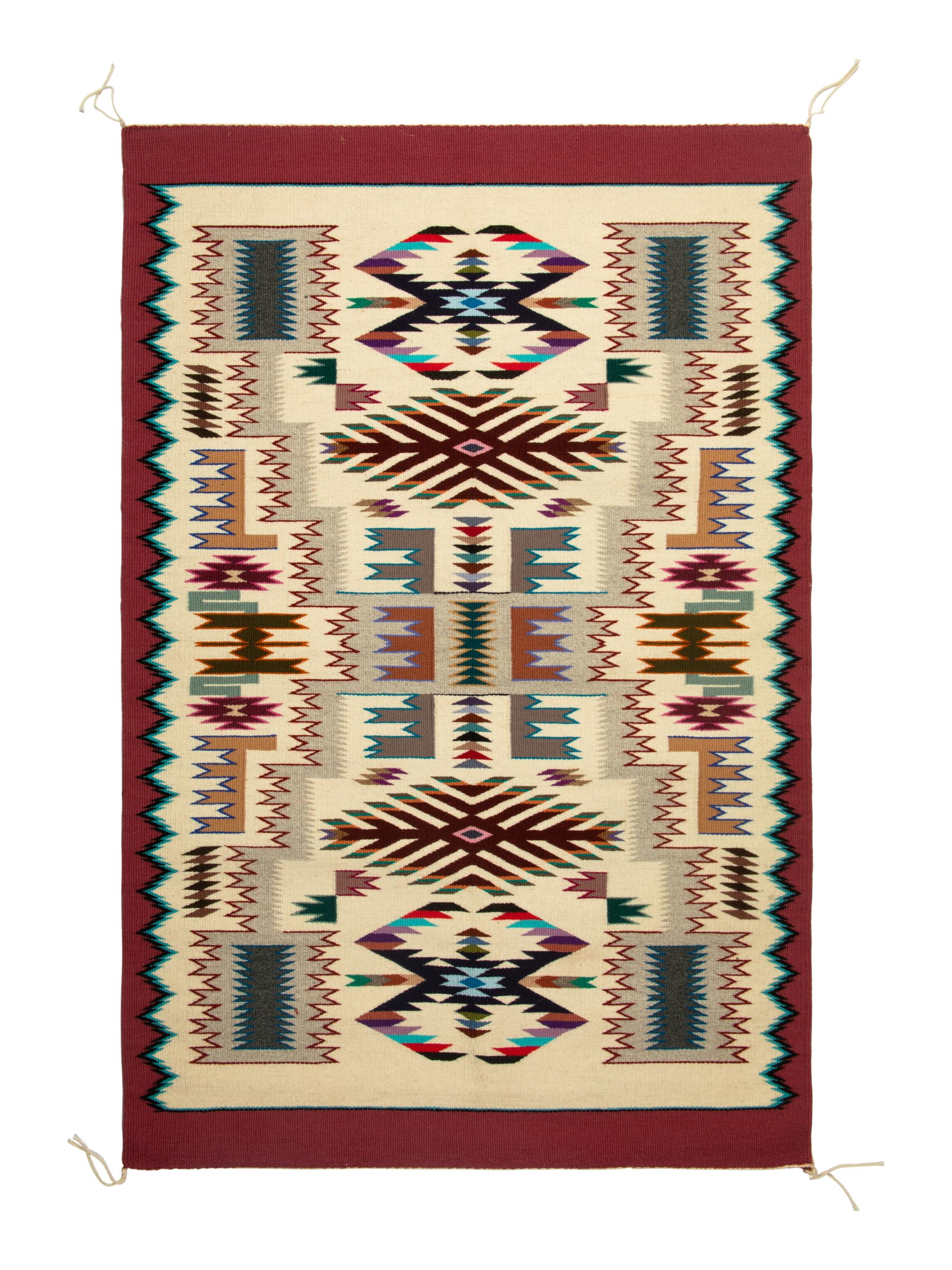 Navajo Jeweled Storm Pattern Weaving