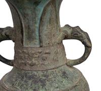 A Pair of Chinese Archaistic Style Bronze Vases — 19TH CENTURY