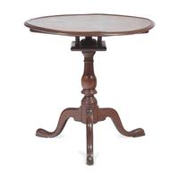 A Queen Anne Walnut Tilt-Top Tea Table