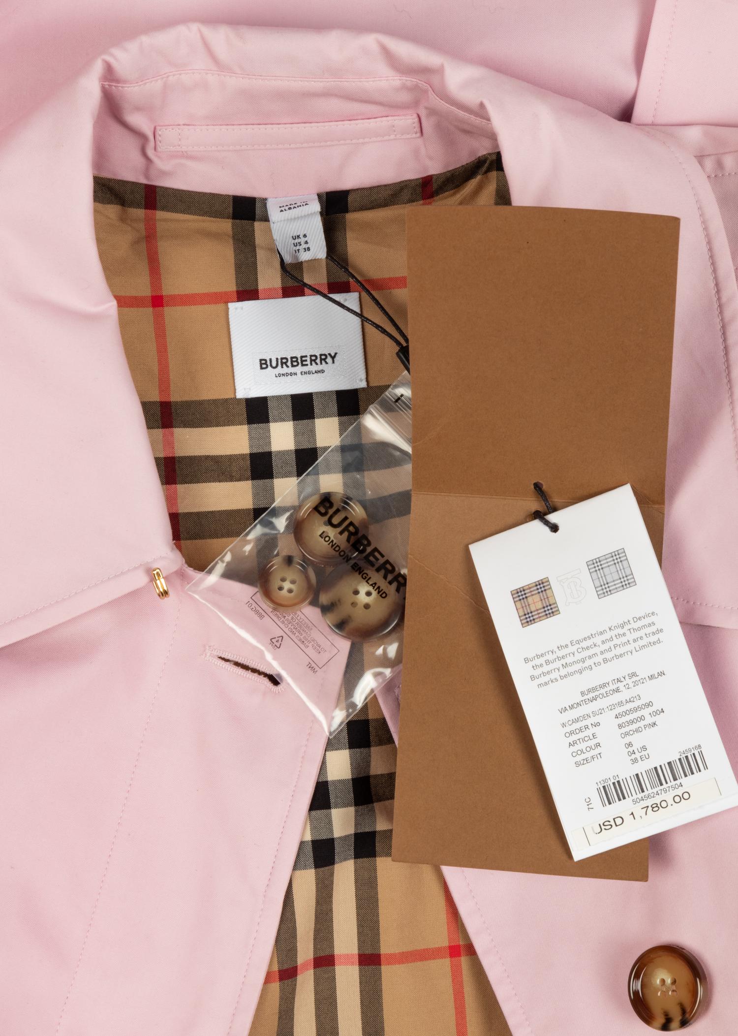 Riccardo Tisci for Burberry Pink Trench Coat, c. 2019