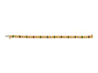 An 18 Karat Yellow Gold, Diamond, Sapphire and Emerald Bracelet, Charles Krypell,