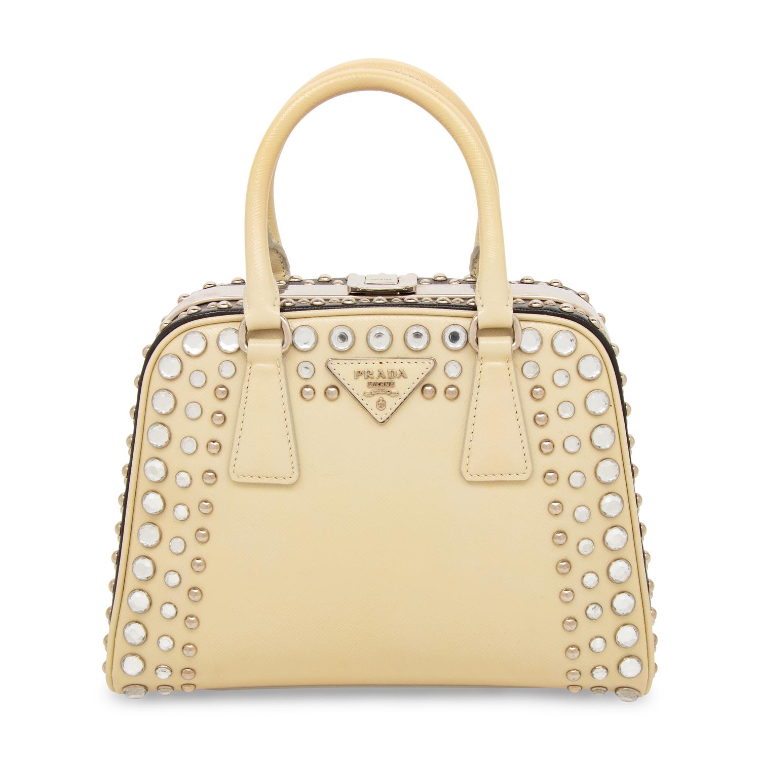 PRADA, CRYSTAL EMBELLISHED HANDBAG