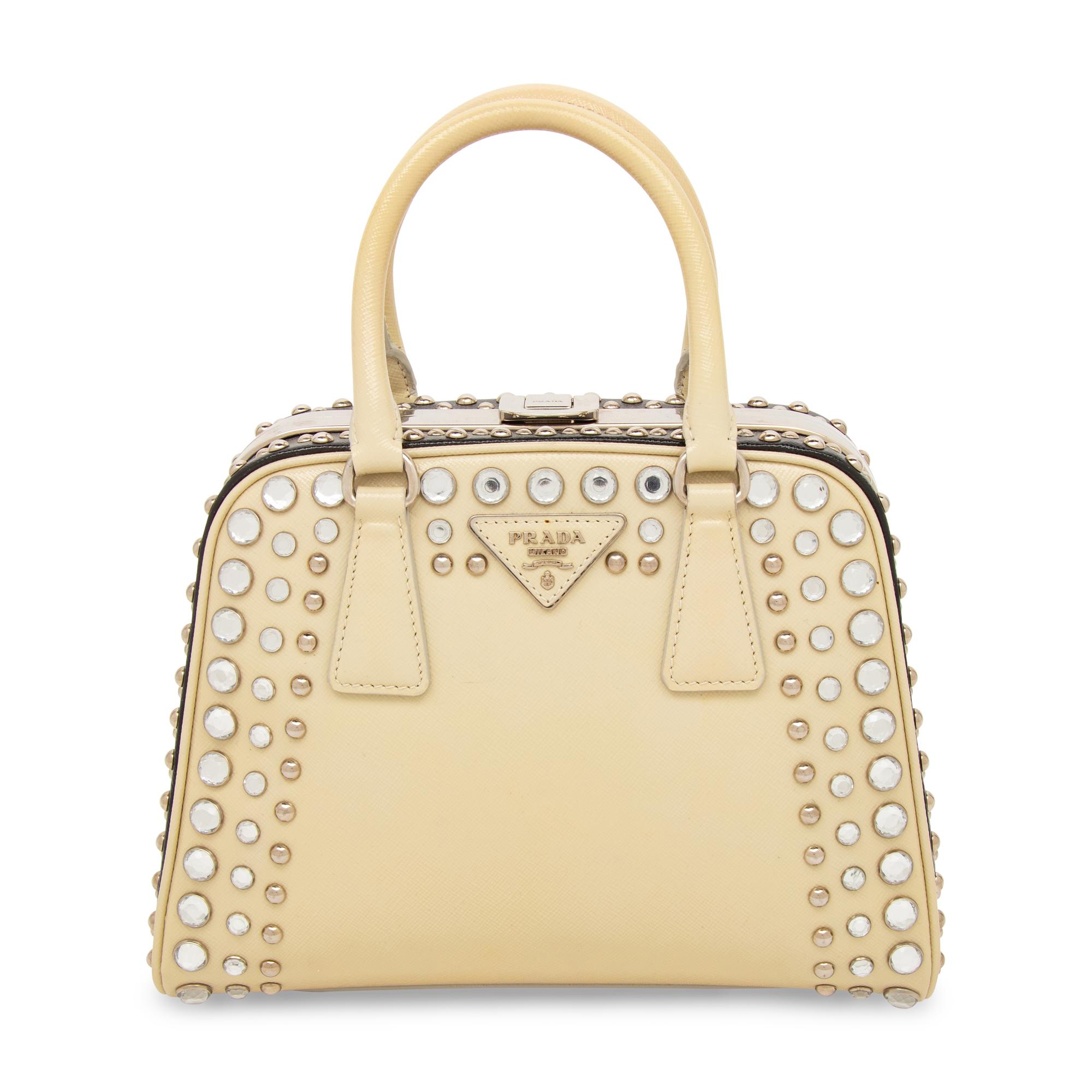 PRADA, CRYSTAL EMBELLISHED HANDBAG
