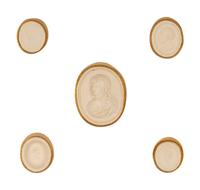 Twelve Framed Groups of Grand Tour Plaster Intaglios