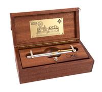 An Omas Guglielmo Marconi Limited Edition Silver Fountain Pen