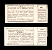 A Group of Two 1940 Cincinnati Reds vs. Detroit Tigers World Series Game 6 Tickets,