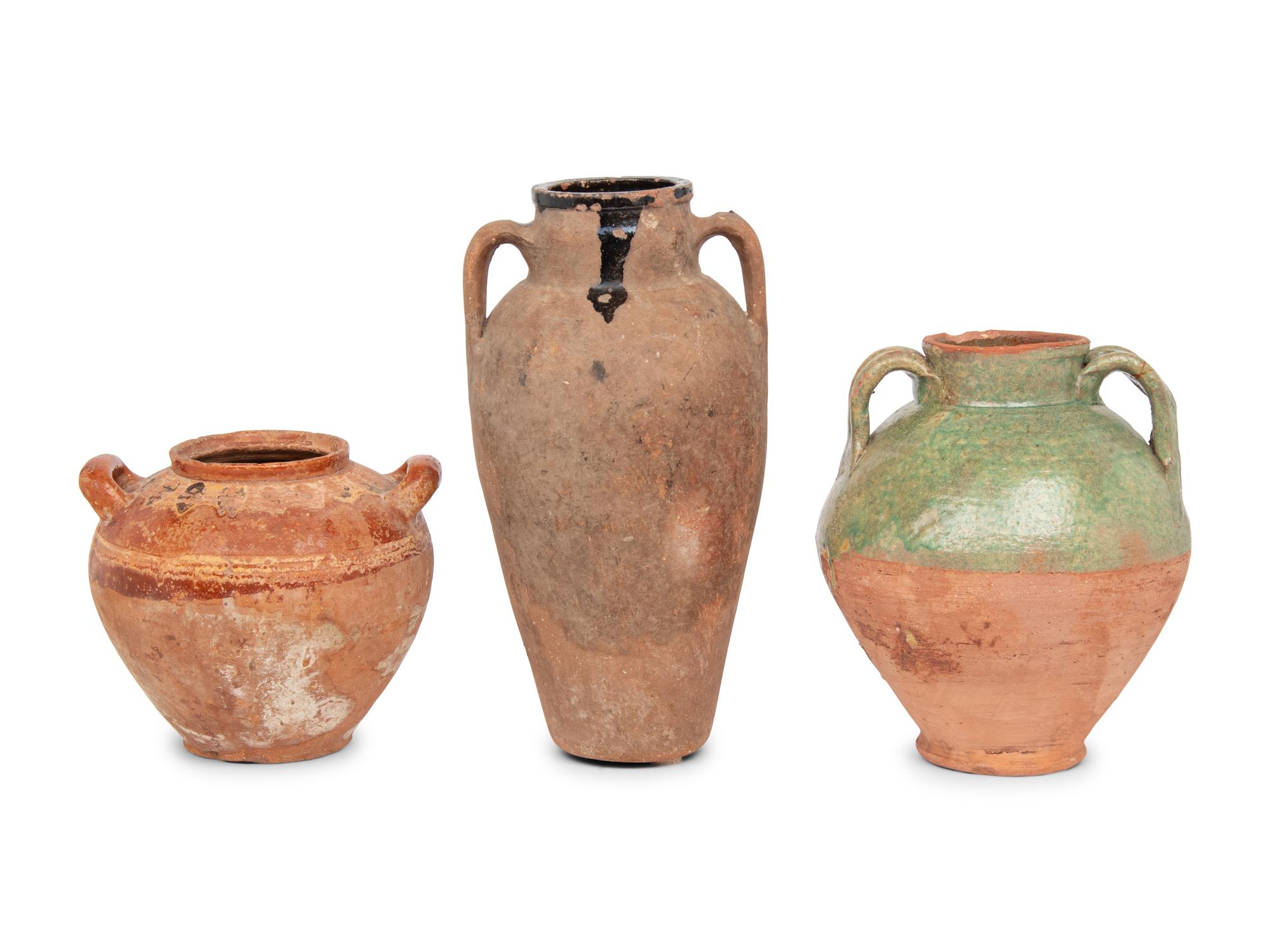 Three Pottery Jars