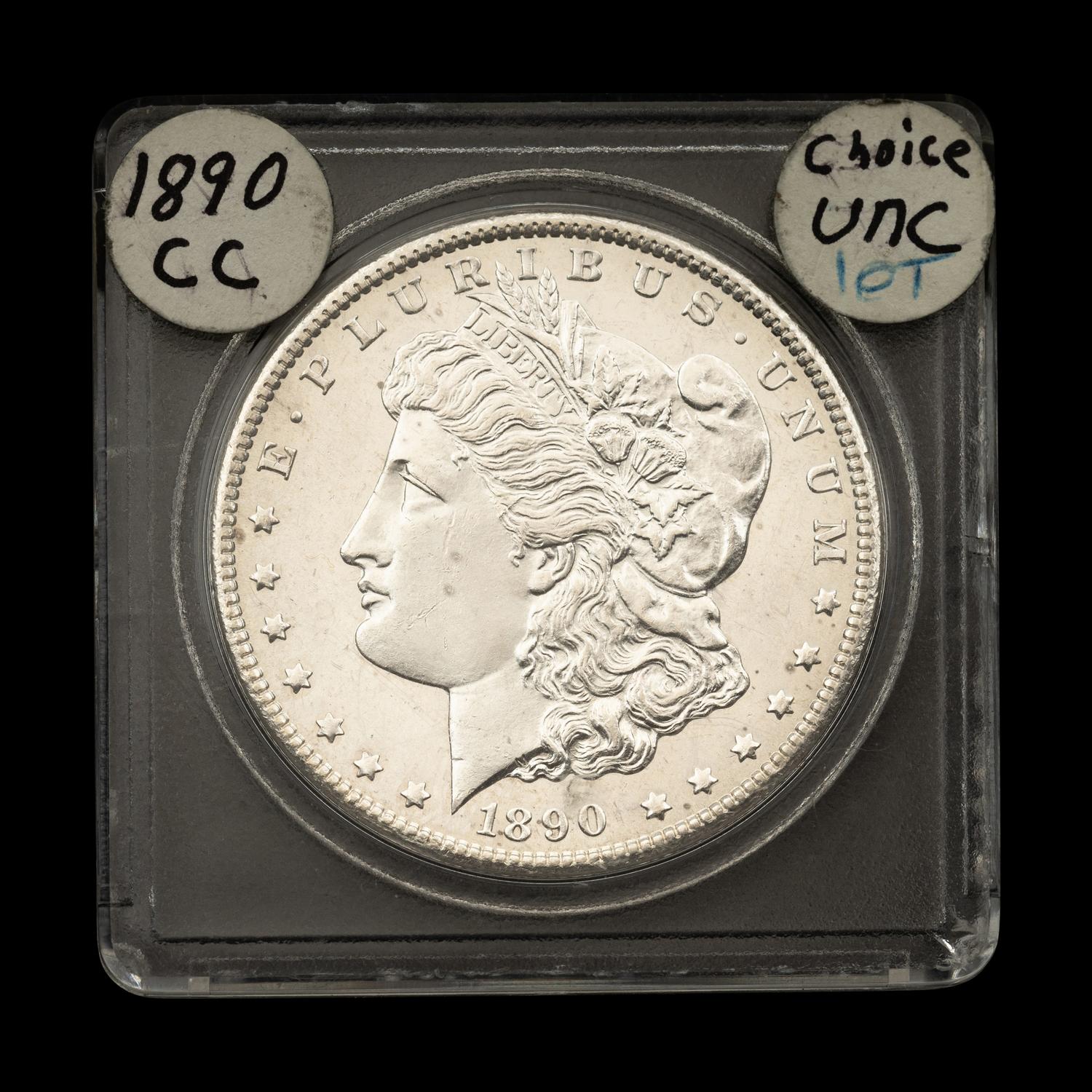 An 1890-CC Morgan $1 Coin