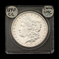 An 1890-CC Morgan $1 Coin