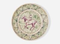 A Wedgwood Thérèse Lessore Decorated Queensware Plate, UK, circa 1920