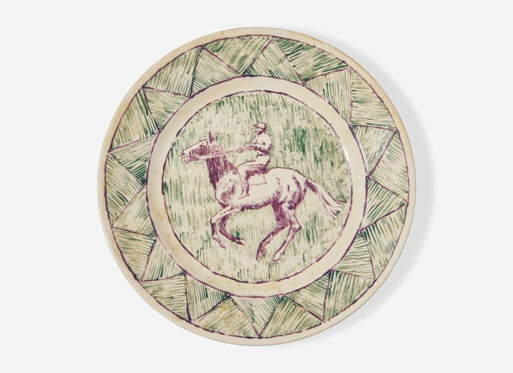 A Wedgwood Thérèse Lessore Decorated Queensware Plate, UK, circa 1920