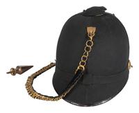[INDIAN WARS]. U.S. Army Model 1881 spiked pith helmet. Manufactured by Shannon, Miller & Crane (active 1880-1892), New York.