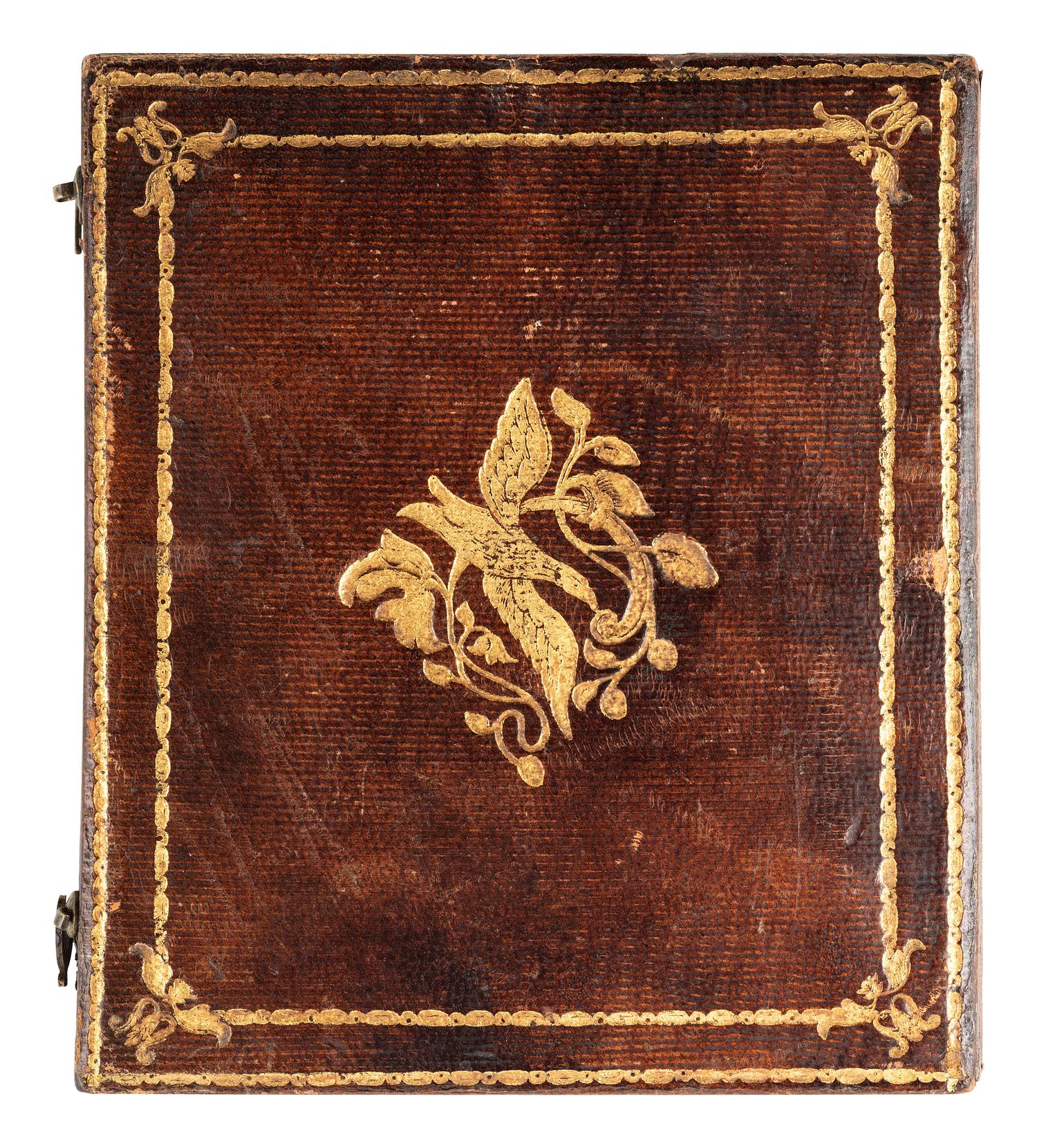 [EARLY PHOTOGRAPHY]. Unusual sixth plate tintype featuring two portraits of the same gentleman.