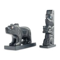 Argillite Bear AND Model Totem
