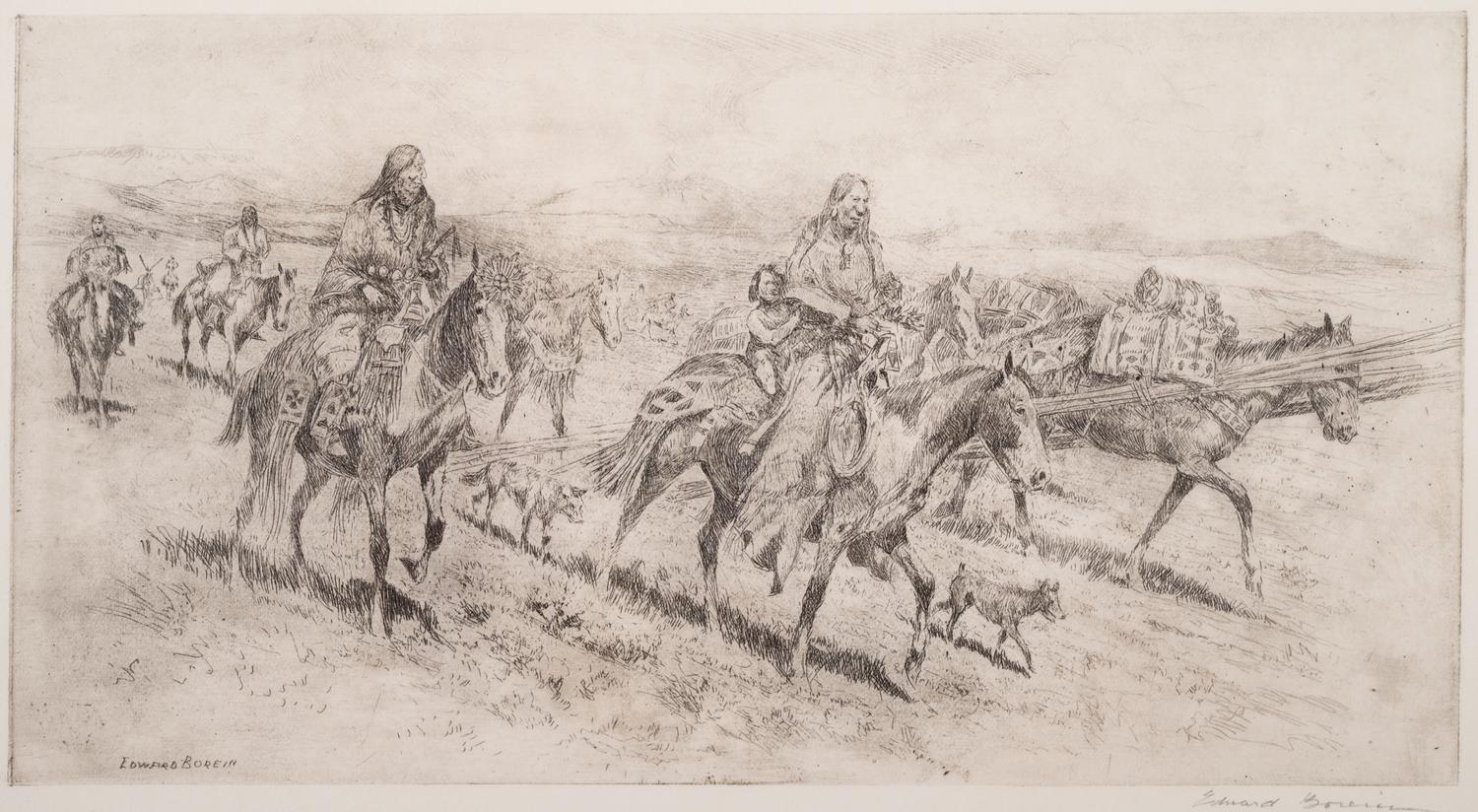 Blackfoot Women Moving Camp