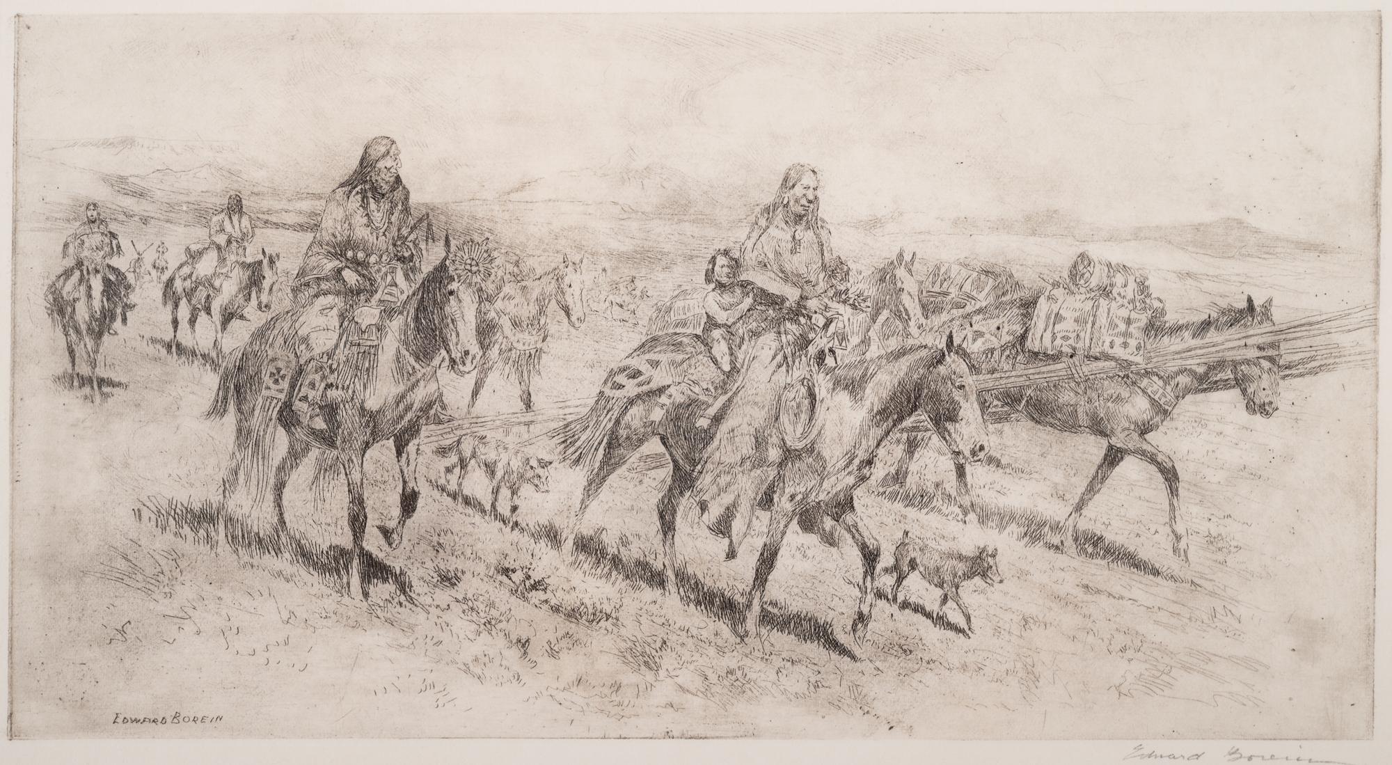 Blackfoot Women Moving Camp