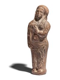 An Egyptian Terracotta Figure of Isis-Thermuthis