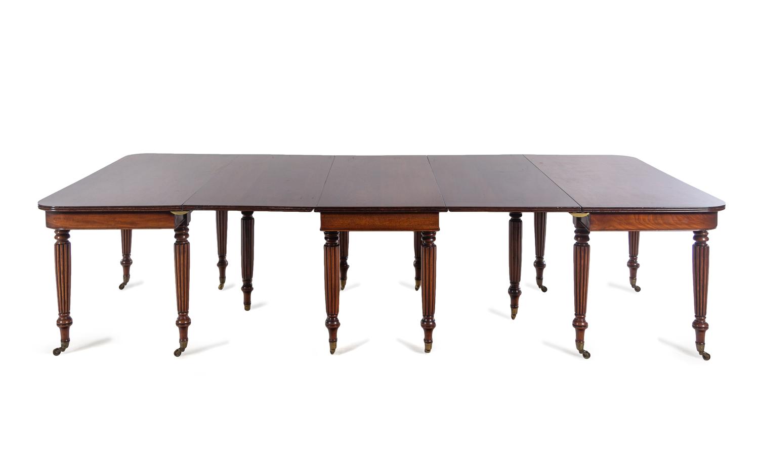 An English Mahogany Extension Dining Table