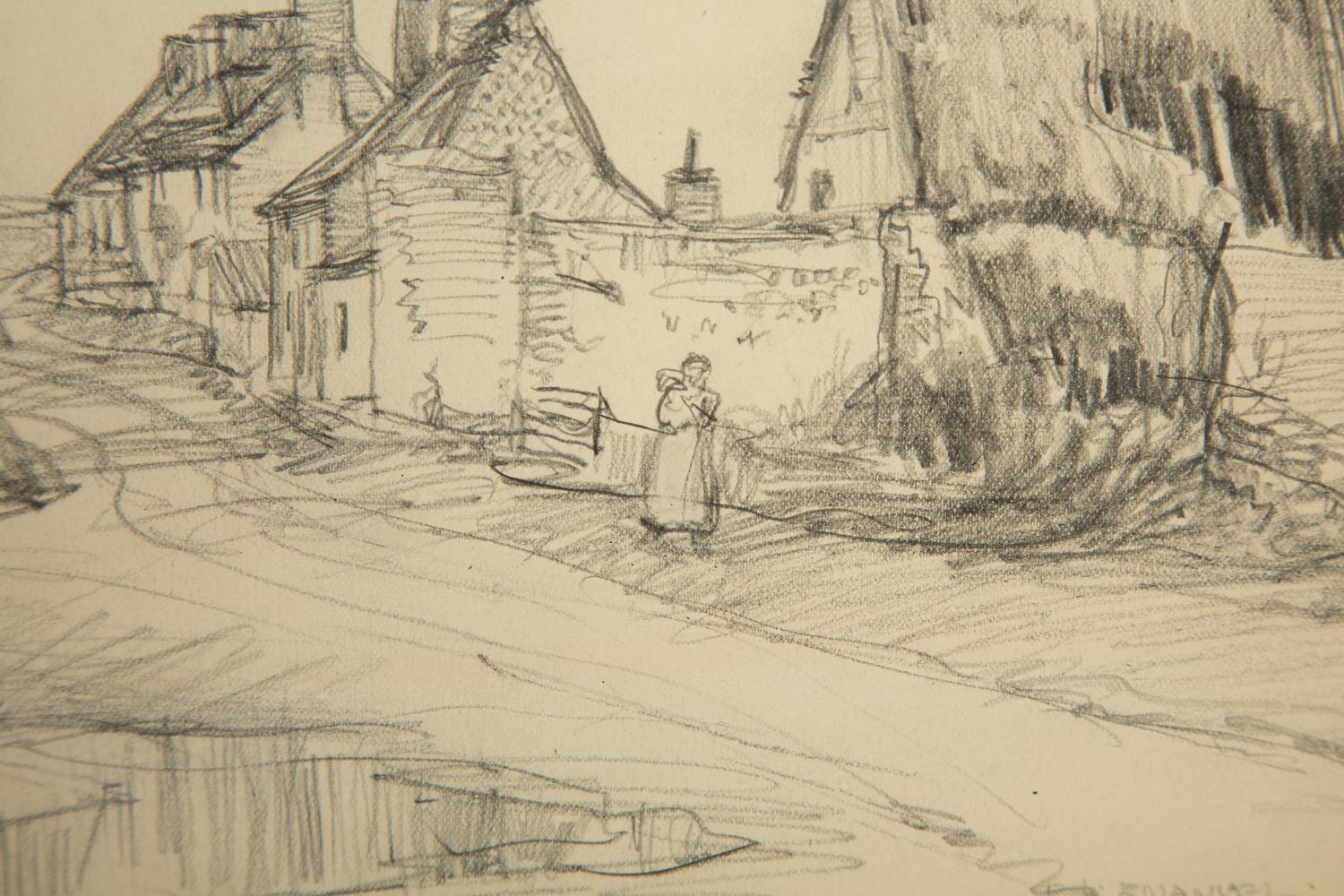 At Walberswick, Suffolk, circa 1900 and In a Seaport Town (two works)