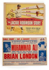 [SPORTS - BOXING - BASEBALL]. A collection of 14 items, most related to African American boxers Joe Louis and Cassius Clay.