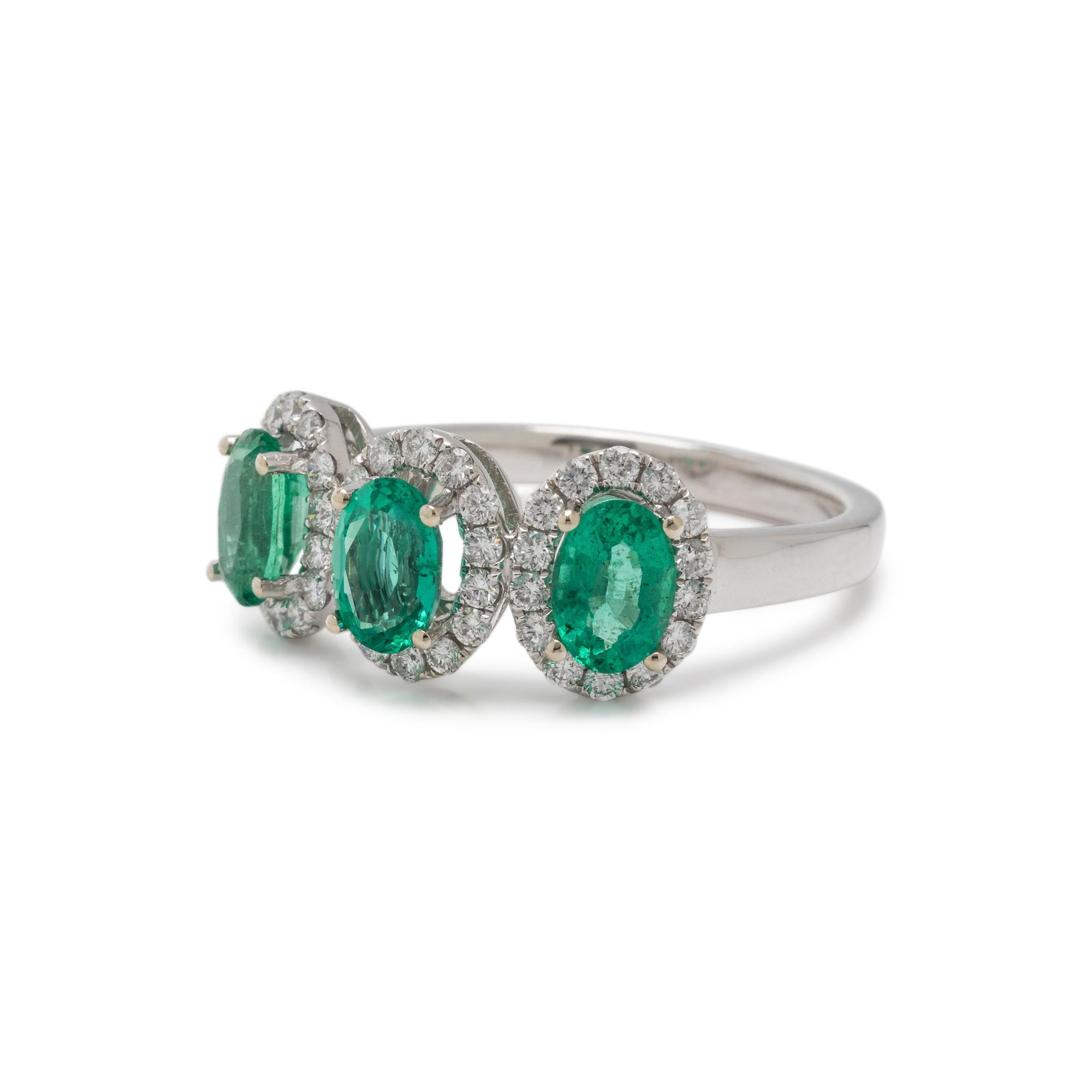 EMERALD AND DIAMOND RING