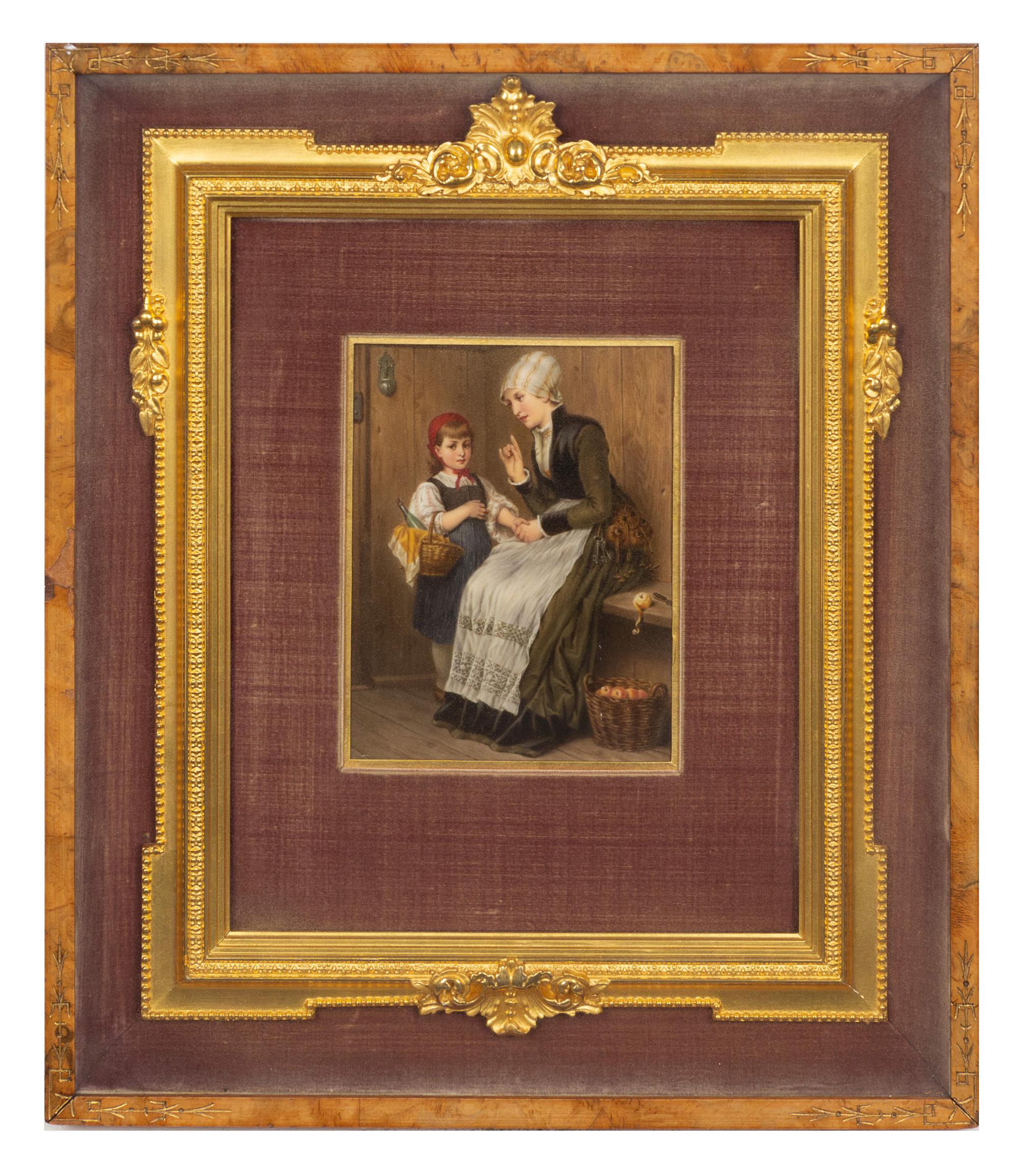 A German Porcelain Plaque