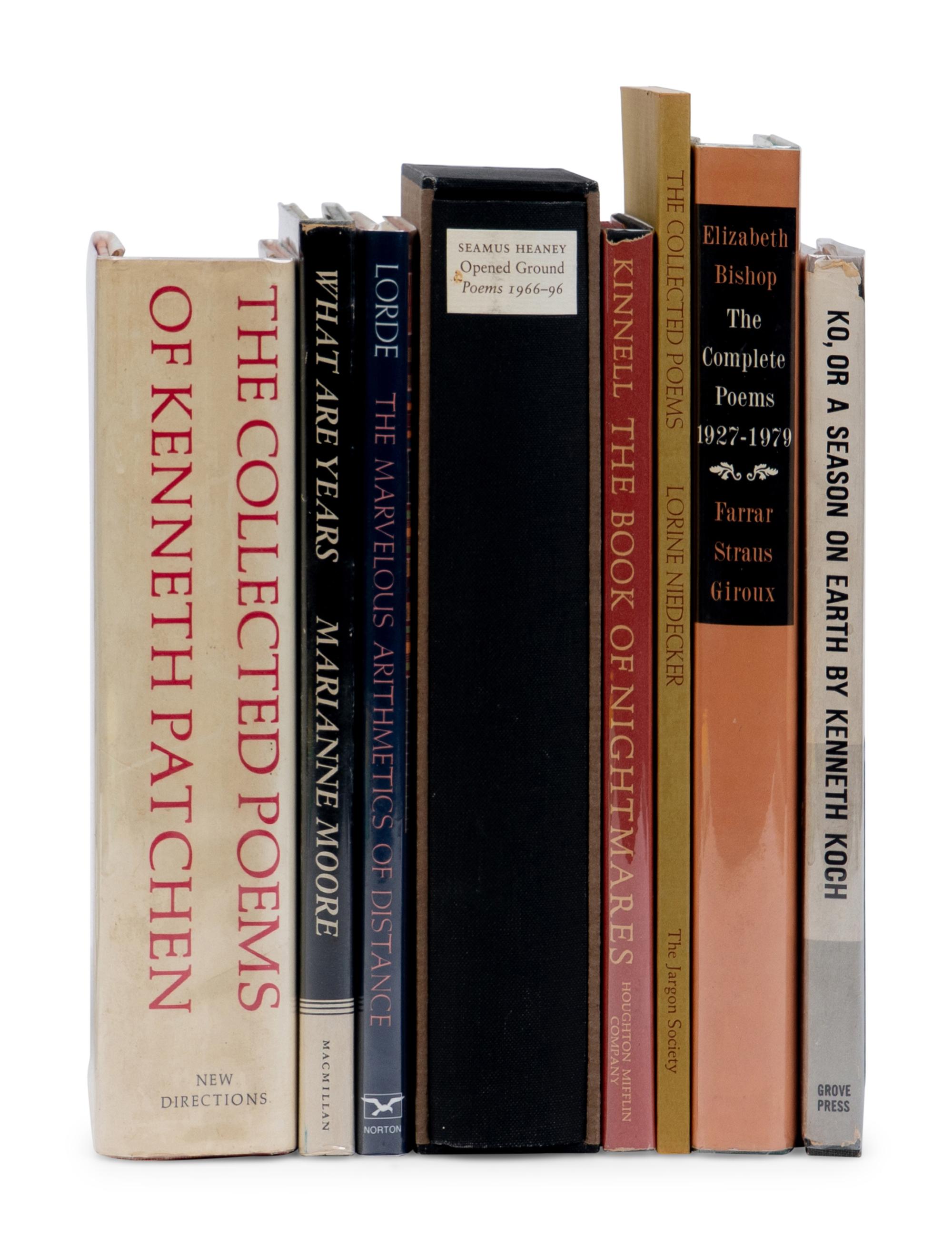 [LITERATURE - POETRY]. A group of 10 FIRST EDITIONS, comprising: