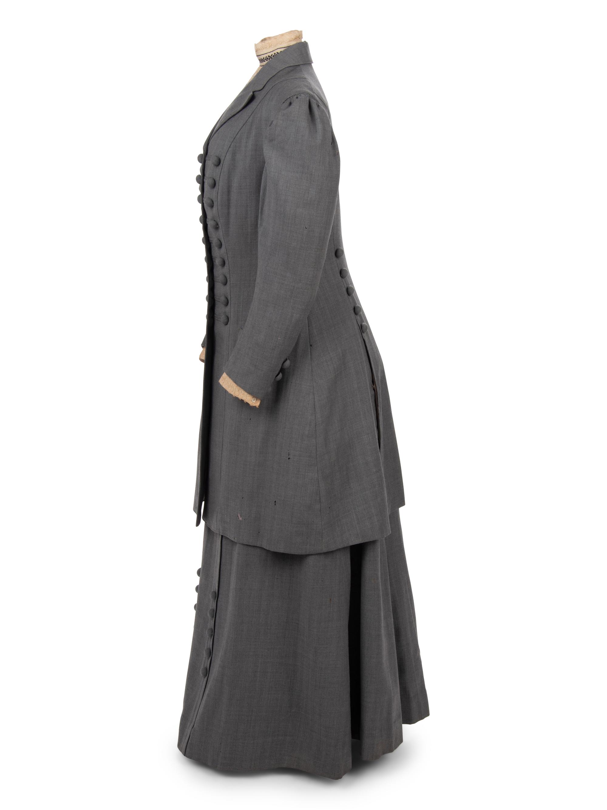 Three-Piece Wool Walking Suit, 1900-10s
