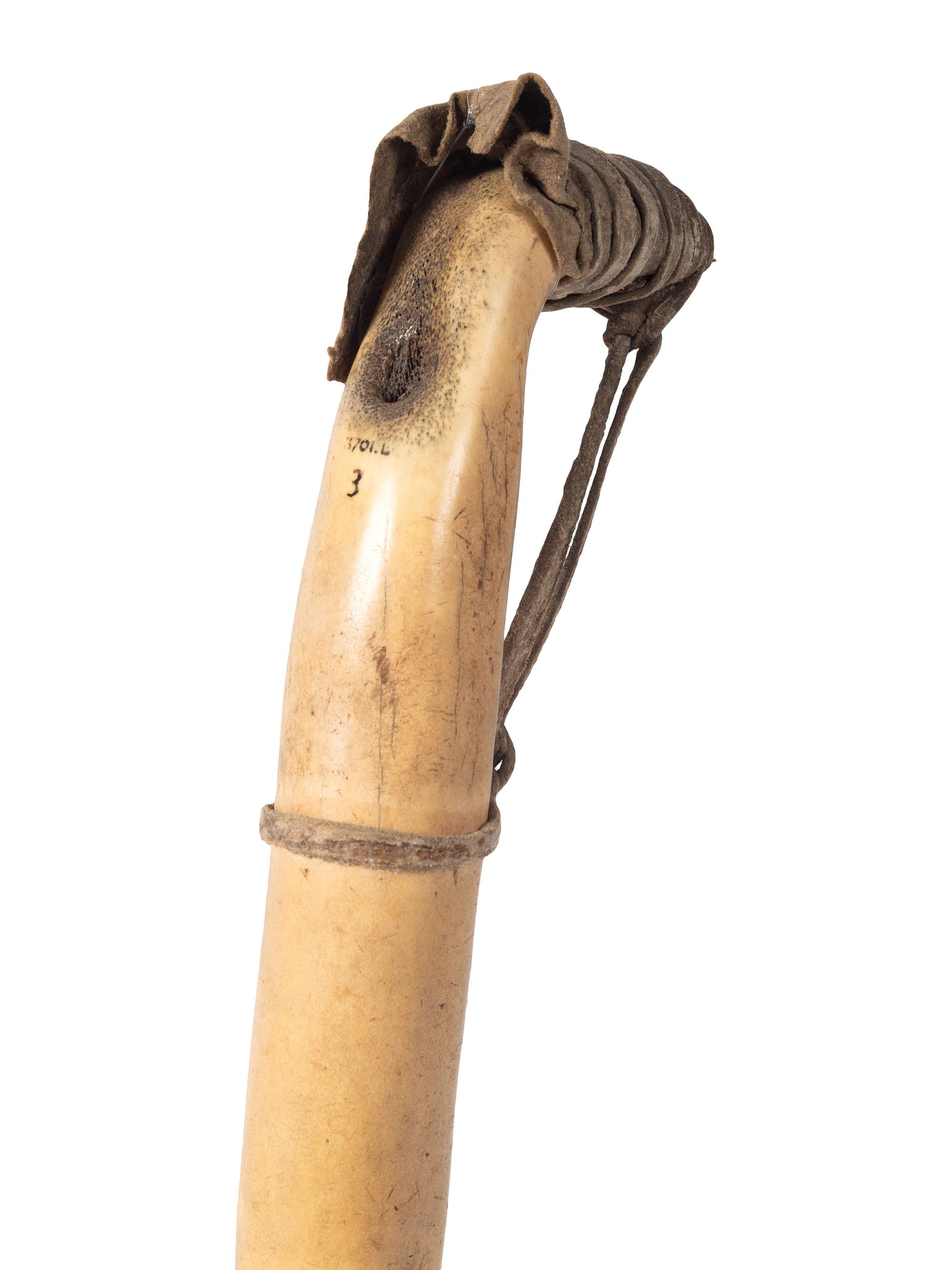 Plains Elk Antler Hide Scraper