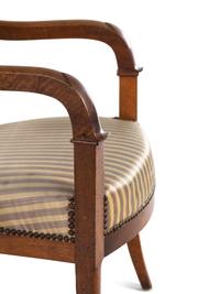 A Pair of Louis Philippe Walnut Fauteuils