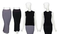 Various Designers, Two Skirts & Two Knit Shells including Hermès by Martin Margiela and Rick Owens