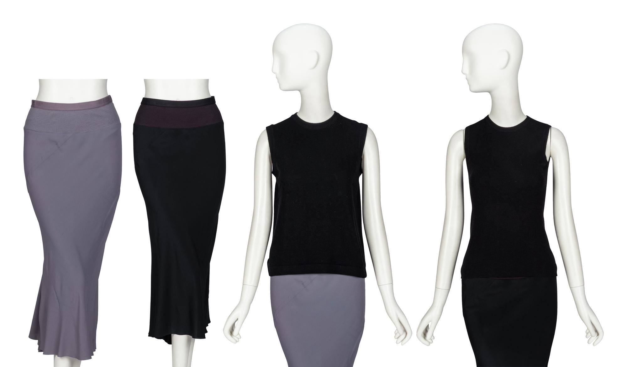 Various Designers, Two Skirts & Two Knit Shells including Hermès by Martin Margiela and Rick Owens