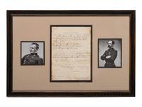 [CIVIL WAR]. SICKLES, Daniel (1819-1914) and Joseph HOOKER (1814-1879). Partly-printed No. 40 Special Requisition document signed ("D.Sickles", "Joseph Hooker"). N.p., [ca October 1861-March 1862].