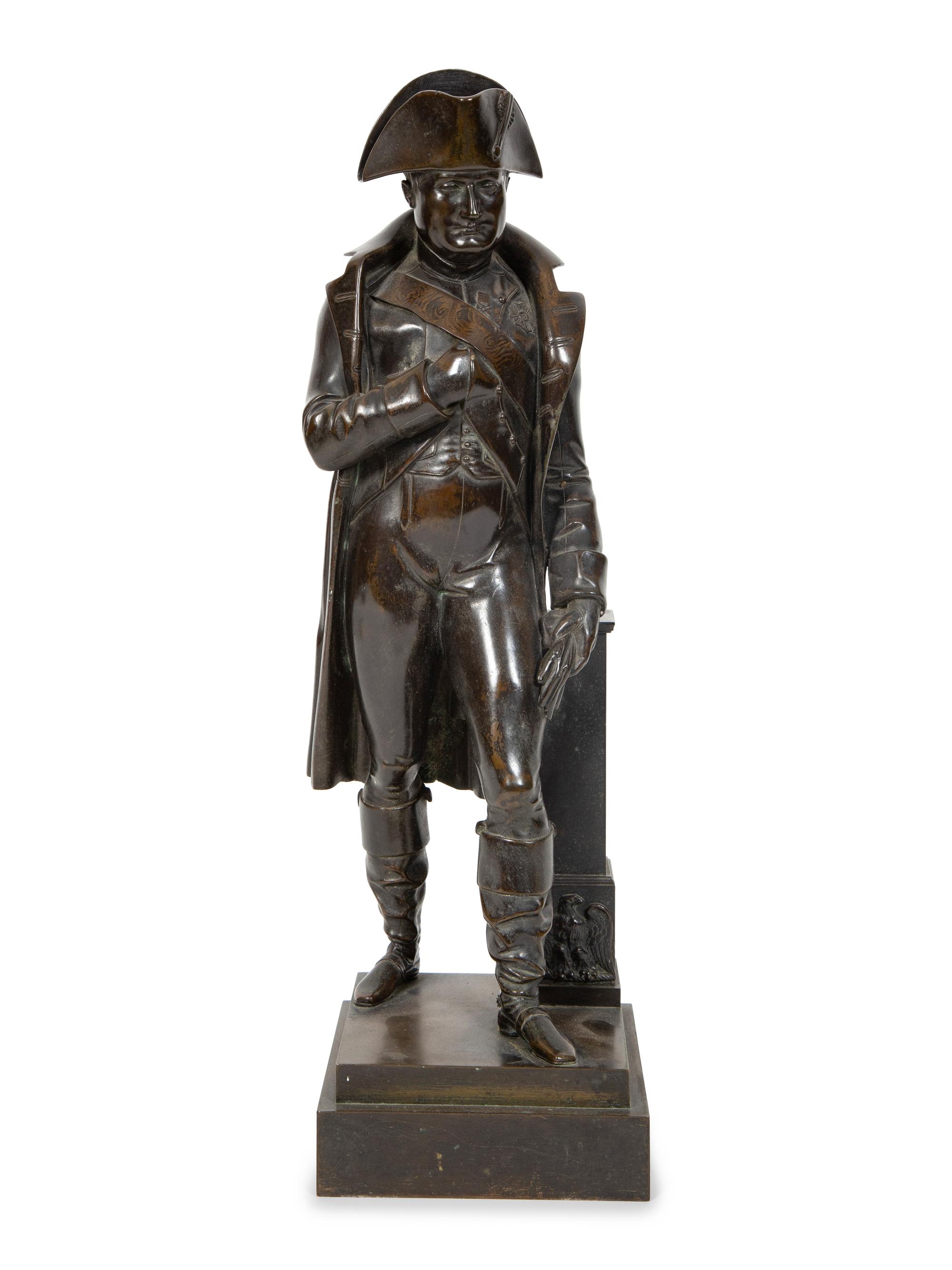 A Continental Bronze Figure of Napoleon